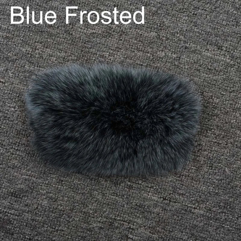 Blue Frosted Женское пальто из лисьего меха, Высококачественная Зимняя Толстая теплая куртка из натурального меха, женская модная Длинная Верхняя одежда S7355 - Цвет: Blue Frosted
