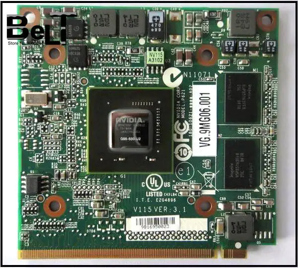 GeForce 9300M GS 9300MGS MXM II DDR2 256MB G98 630 U2 графическая видеокарта для ноутбука Acer Aspire 4730 4930 5930