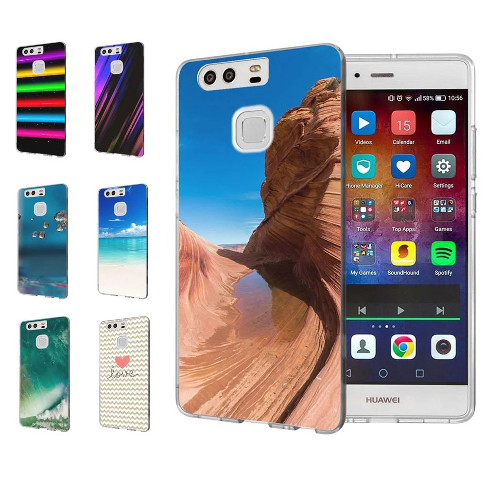 For Huawei P9lite/P8 Lite 2016 2017 Y5 II 2 Y5ii / Y6 Compact Honor 5A LYO-L21 Soft TPU Silicone Pattern Clear Case B015 |