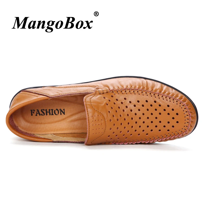 2018 Man Casual Shoes Black Brown Driving for Male Spring Summer Loafers Flat PU Leather Breathable Retro | Обувь