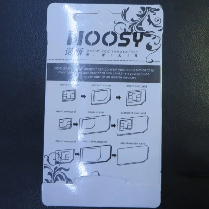 Hoqueen 100sets/lot 4 in 1 Nano Sim Card Adapters+Micro Sim+Stander SIM & Tools For iPhone Samsung xiaomi | Мобильные телефоны и