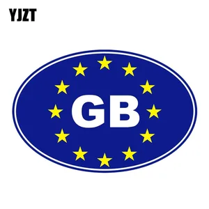 YJZT, 13 см * 8,5 см,  PVC GB, Euro креативные автомобильные стикеры 12-1551