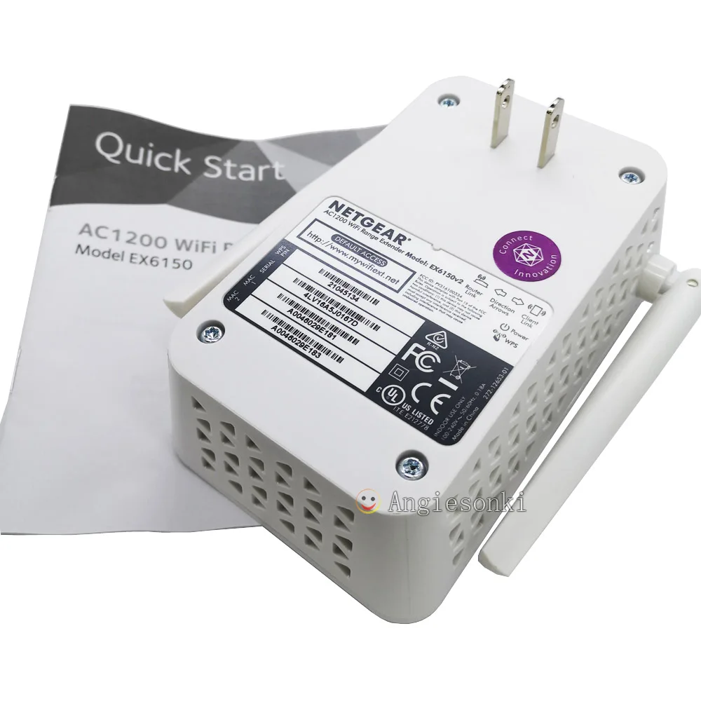 Беспроводной удлинитель диапазона NETGEAR EX6150v2 Wi Fi 1200 Мбит/с двухдиапазонный