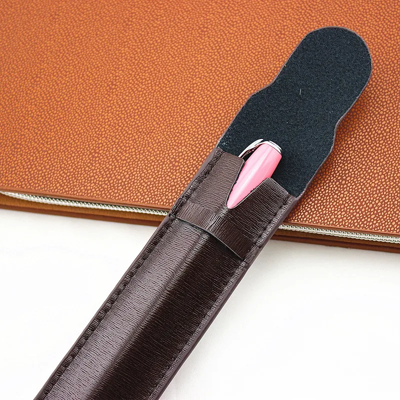 1 шт. кожаный пенал для ручек и карандашей|Пеналы| |