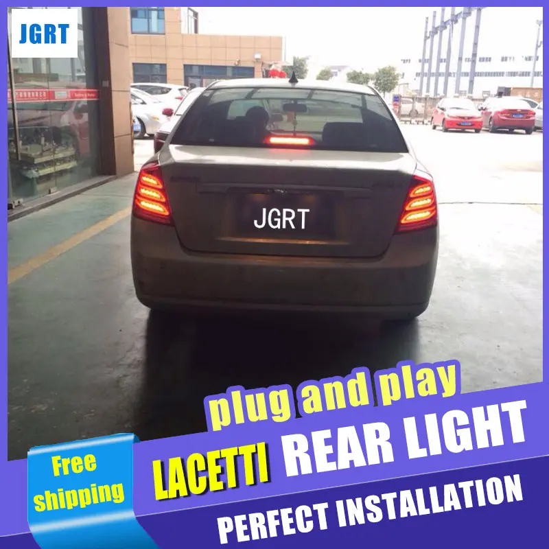 Автомобильный Стайлинг для Chevrolet Lacetti задний светильник в сборе 2008- Lacetti светодиодный задний светильник задний фонарь DRL+ тормоз с hid комплектом 2 шт