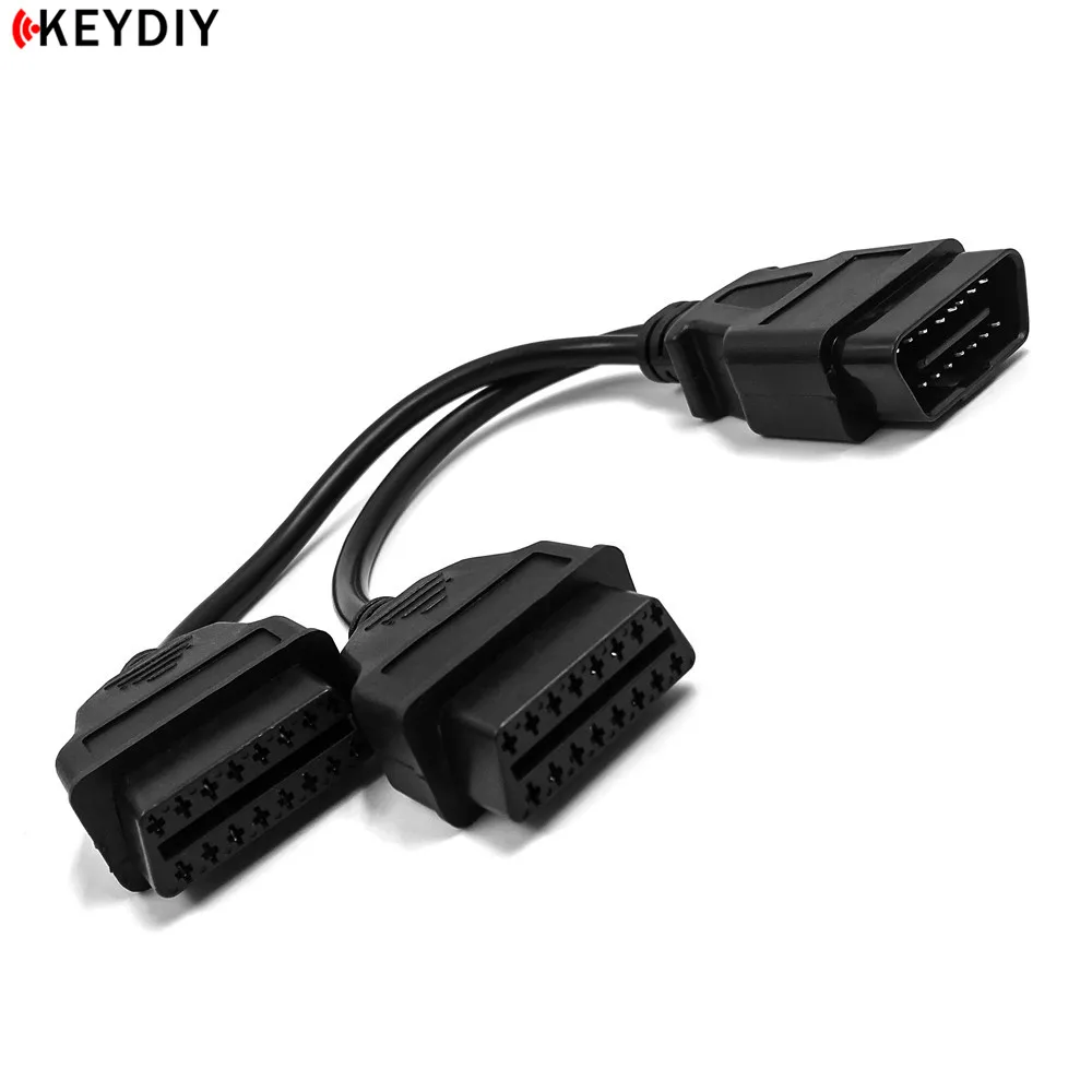 Новое поступление KEYDIY KD OBD вход для смартфонов в автомобиль пульты вход не нужен провод английская версия с 2 в 1 OBD2 адаптер - Цвет: 2 in 1 adapter