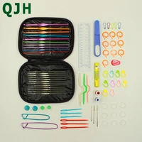 81pcs crochet hooks set aluminum knitting needles yarn craft kit knitting accessories handmade diy knitting tools