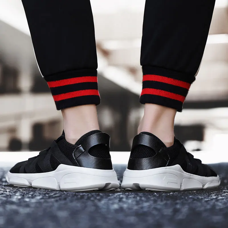 Мужская обувь для бега летняя дышащая сетчатая мужская легкие мужские кроссовки