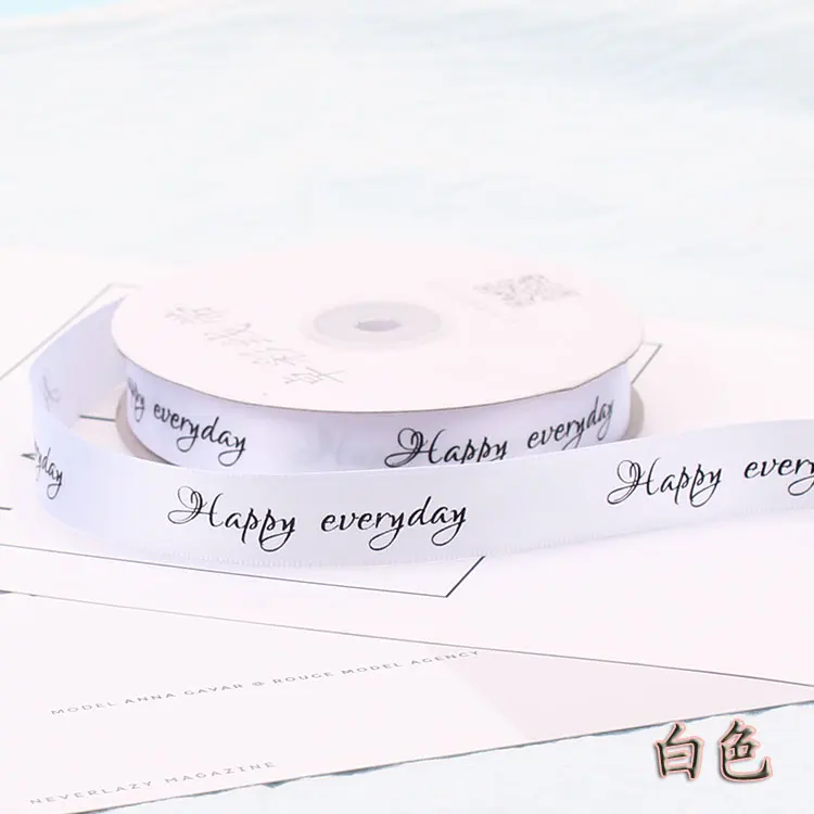Новинка 20 мм (45 метров/рулон) печать &quotСчастливый каждый день&quot с одним лицом