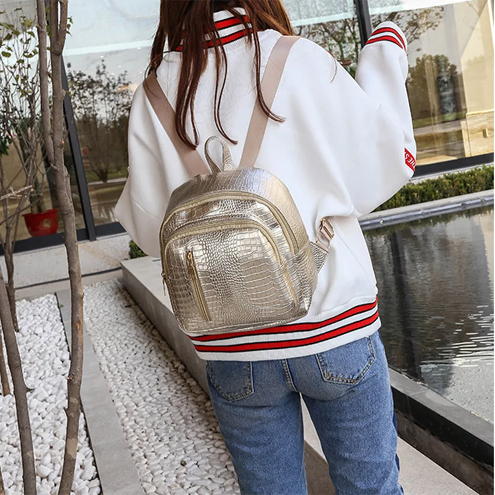 Aelicy Girls Backpack @@@ Fashion Solid Stone Pattern Women Mini Travel Rucksack bags for women 2020 mochila feminina | Женские сумки