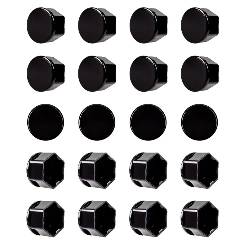 ABS+PC Material 21pcs Set Wheel Lug Nut Covers+Clip Glossy Black 2017-2019 For Tesla Model 3 | Автомобили и мотоциклы