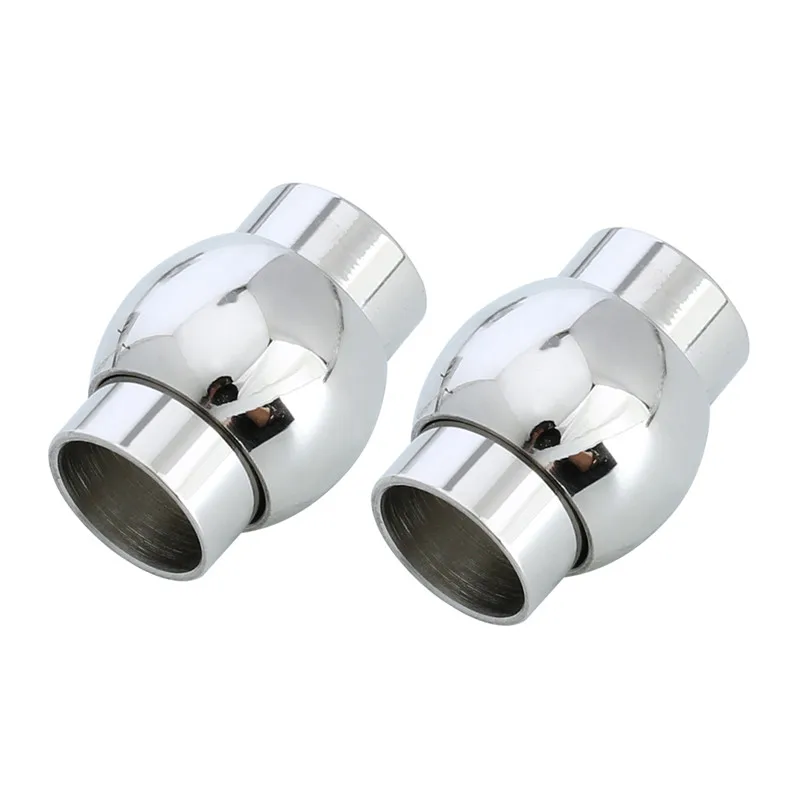 2 шт./лот магнитные застежки-крючки серебристого цвета из нержавеющей стали