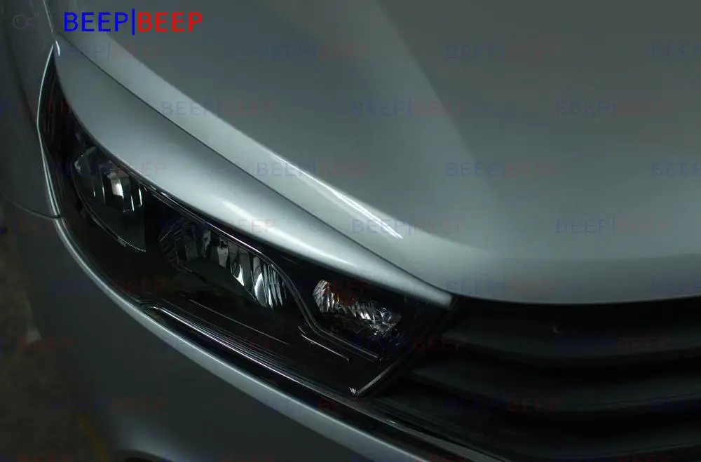Брови на фары для Lada Vesta 2015 накладка из АБС пластика световые украшения cilia