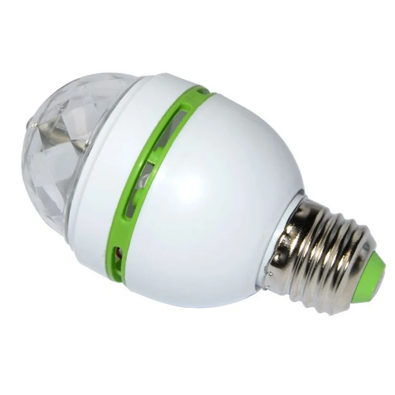 Светодиодная RGB лампа E27 3 Вт для танцев и вечеринок праздничное освещение