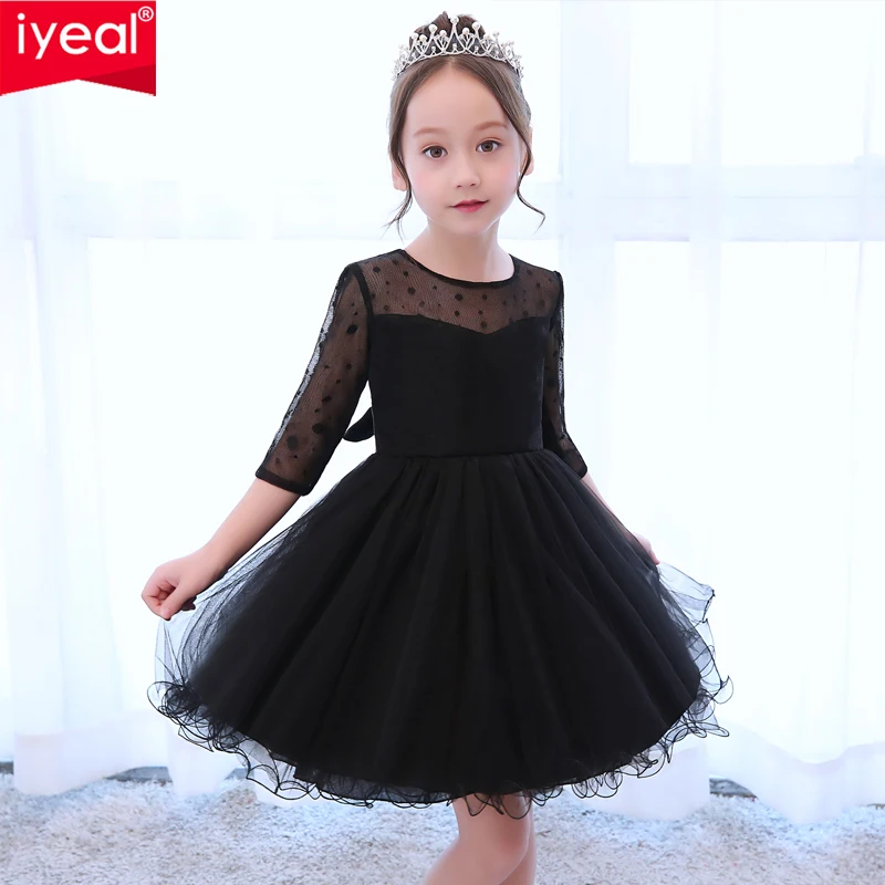 Новинка детское платье IYEAL с цветами для девочек платья на день рождения