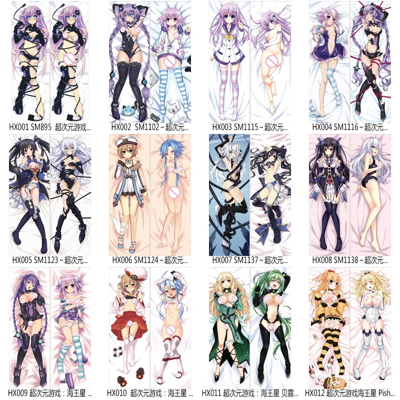 Короткая футболка с героями из японского аниме Нептун Hyperdimension Neptunia Пурпурное