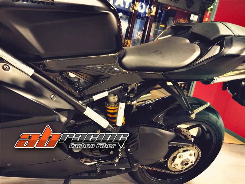 Боковая панель бака для Ducati 848 1098 1198 полностью из углеродного волокна 100% саржа|ducati