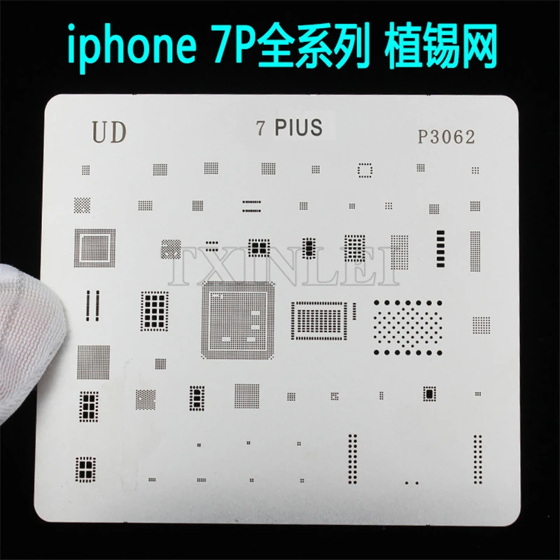 IC ремонт BGA паяльная трафареты для реболлинга Iphone 4 4s 5 5S 6S 6 Plus 7 + шаблон мобильный