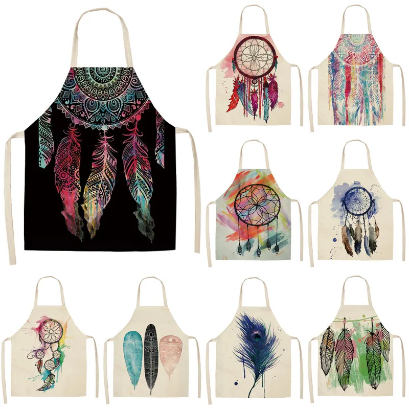 

1 шт, рисунок в виде перьев и надписи Кухня фартуки ужин вечерние барбекю Пособия по кулинарии талии комбинезон из хлопка и льна забавные сар...