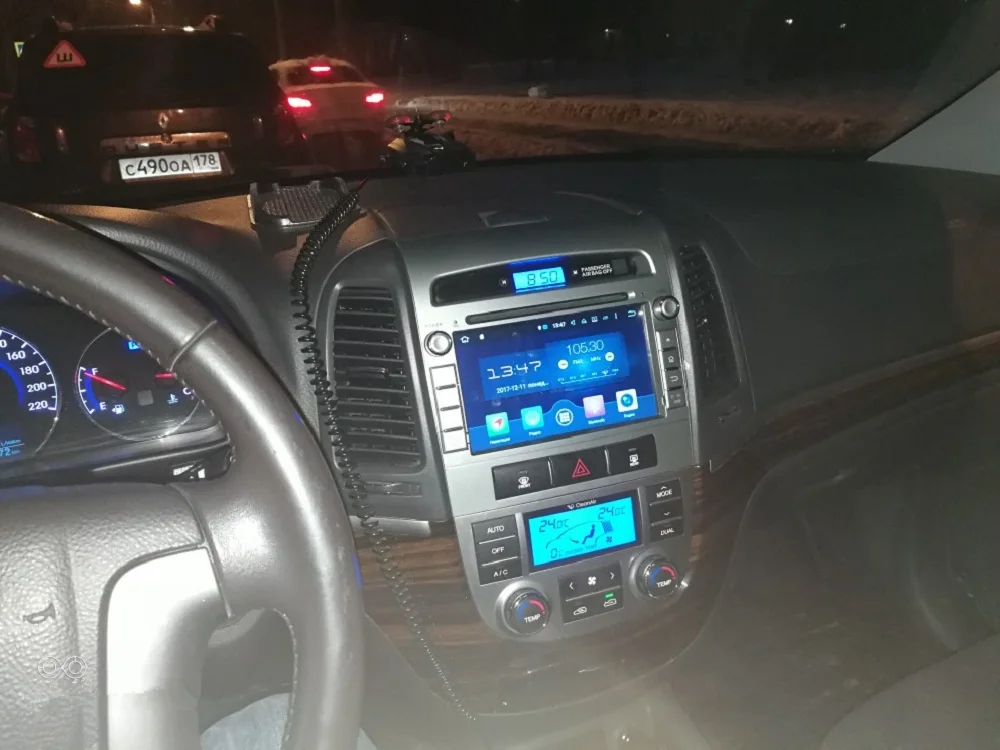 Navirider Android 9,0 автомобильный радиоплеер для hyundai Santa Fe 2012 Автомобильный gps головное устройство мультимедийная Поддержка камеры и рулевого колеса