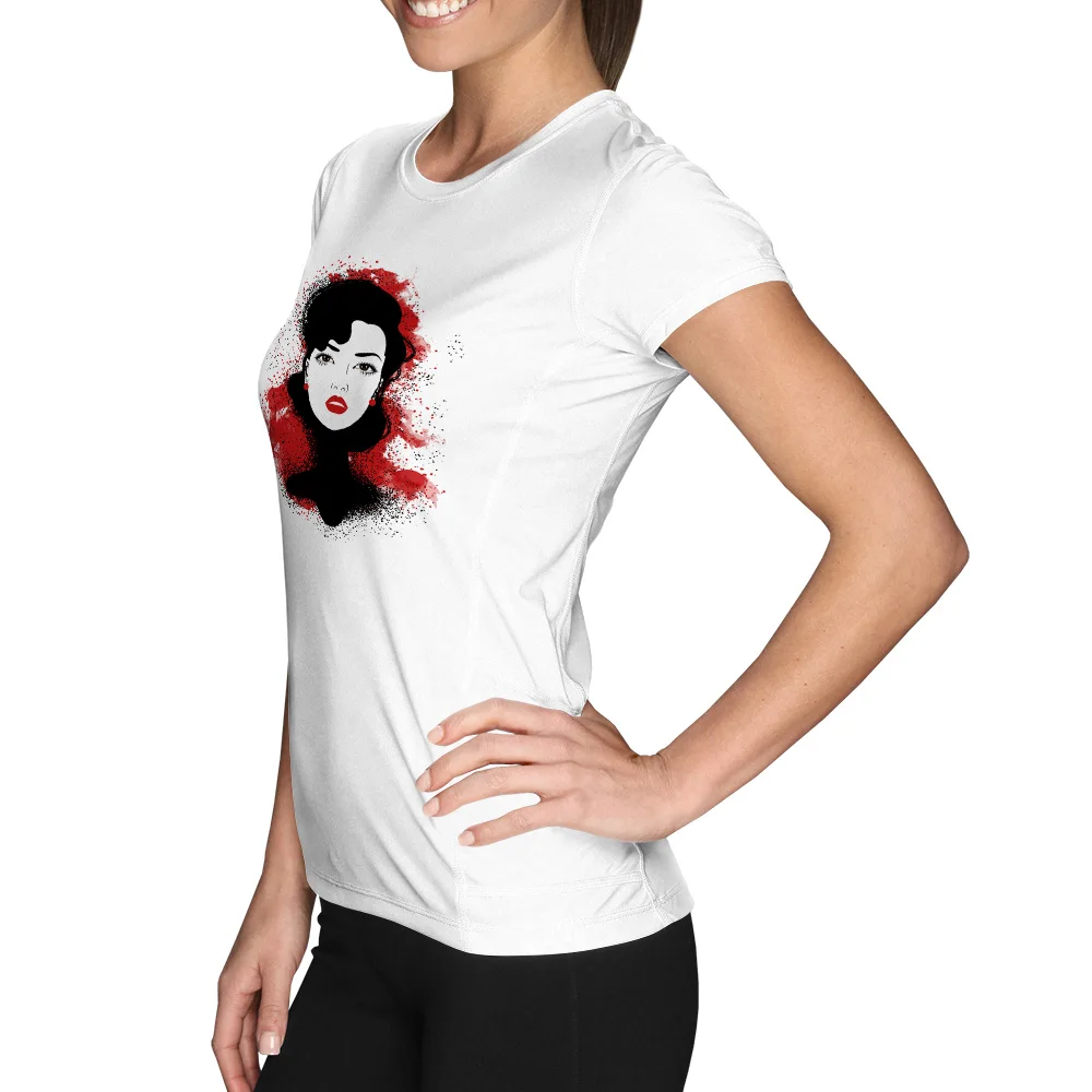 Красота леди короткий рукав футболка творческий Дизайн принт Повседневное аниме