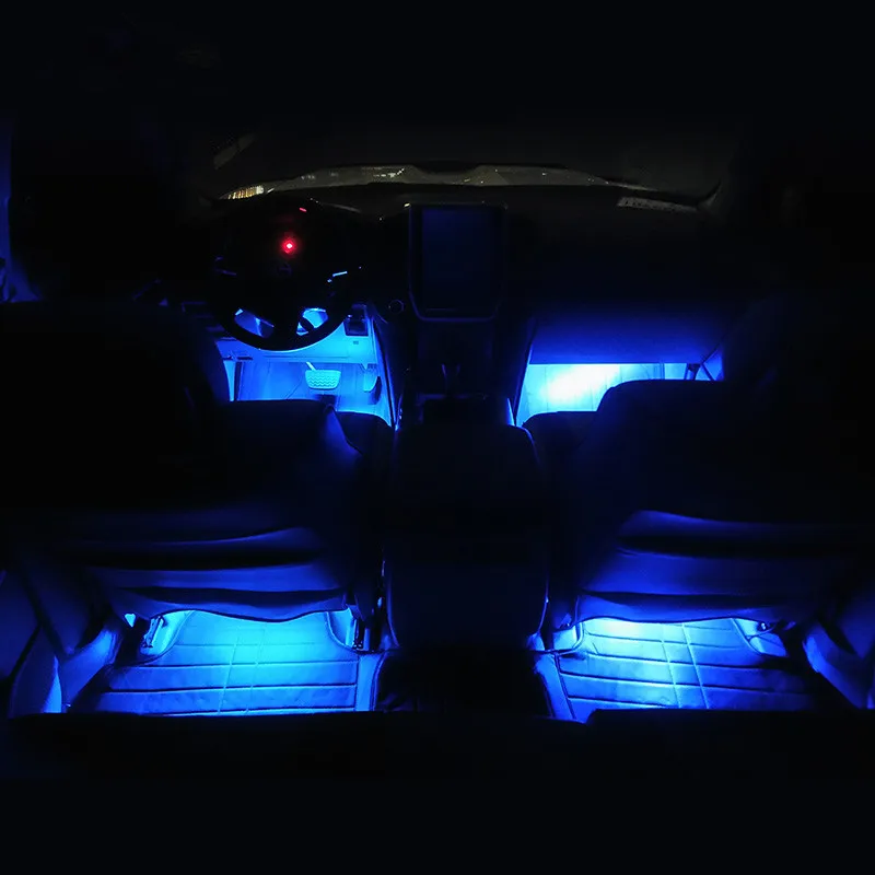 Ножная лампа светодиодный светильник атмосферный автомобильный ножной