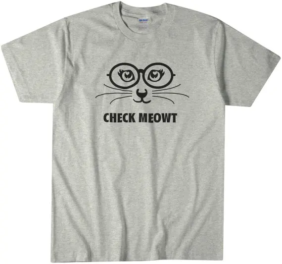 Забавная ФУТБОЛКА | Прикольные футболки ПЭТ рубашка Изделий: футболка с котом С