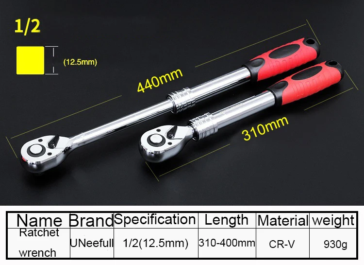 Новое поступление из 1 предмета CR V гибкий храповой ключ 1/4 &quot3/8&quot 1/2 &quotгнездовая