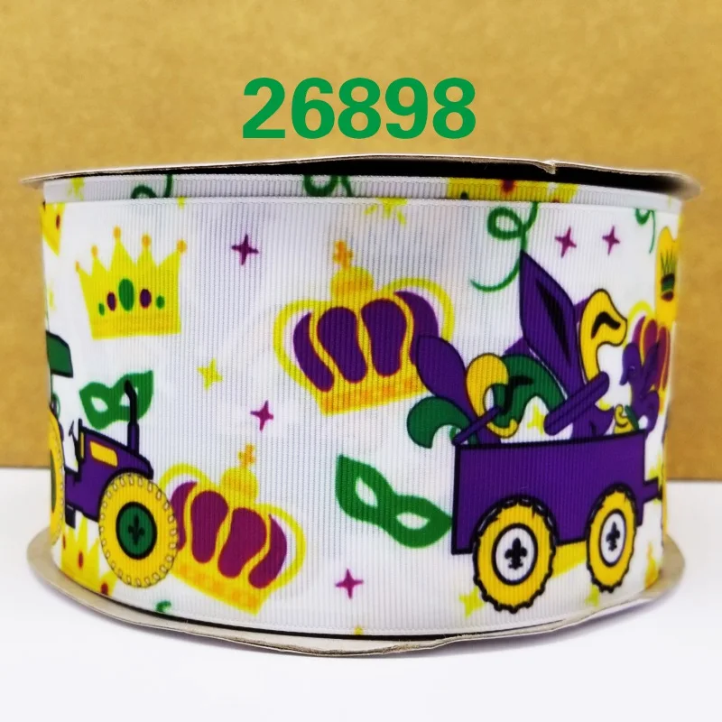 26898 Марди Гра Мультфильм напечатанные ленты 26898 - Цвет: 26898