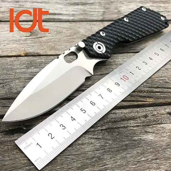 Black Logo LDT SMF тактический складной нож 9Cr18Mov лезвие G10 Ручка выживания охотничий Походный нож открытый ЦАВС Военный Инструмент DEC - Цвет: Black Logo