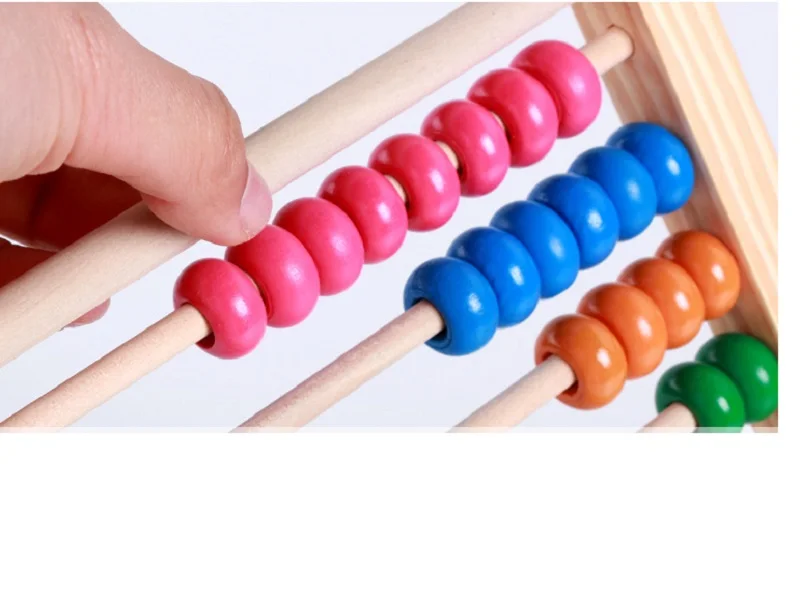 Многофункциональный Abacus обучающая подставка деревянная Монтессори игрушки счетные познавательные доски раннего образования математические игрушки для детей подарок
