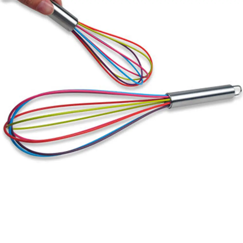 Нержавеющая сталь ручка силиконовый венчик для взбивания крем торт с Кухня