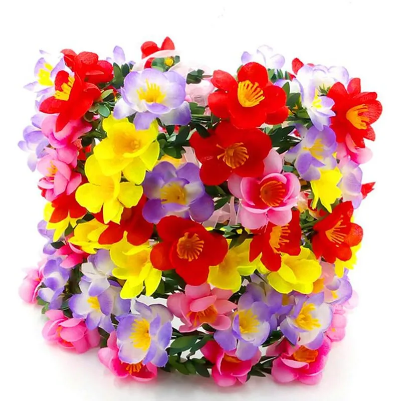 

New Women Girls Light up Colorful Flower Headband Garland Wreath Headwear Hair Accessory Halloween Party Favor Gift Wedding