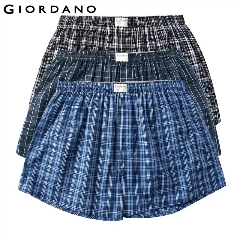 05Grey Giordano трусы мужские три пары трусов боксеров с застежкой на пуговицу мужское нижнее белье выполненных из натурального хлопка в нескольких цветовых решениях - Цвет: 05Grey