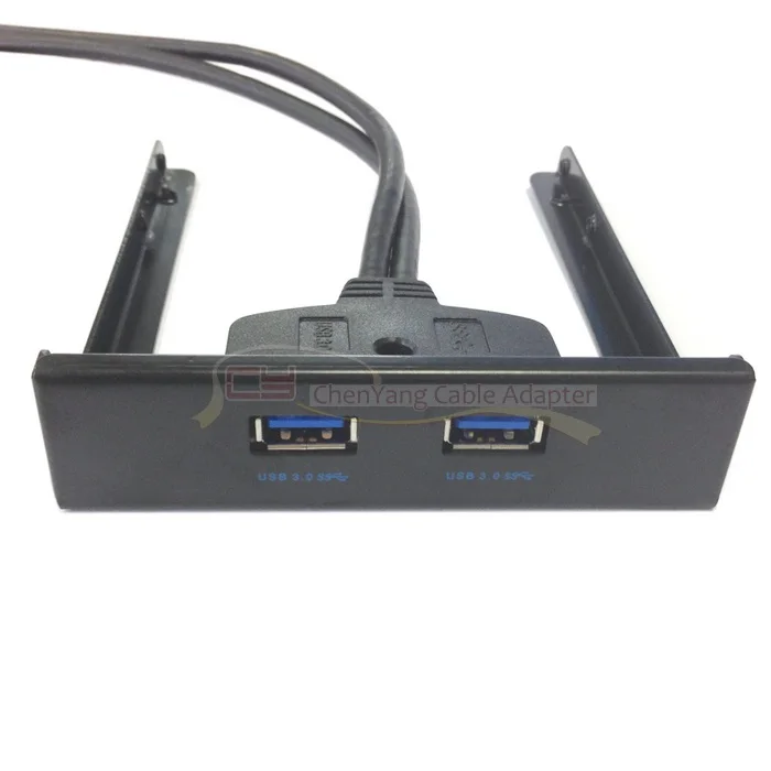 1 шт/50 см материнская плата 20 Pin к USB 3 0 два порта Передняя панель для 5 "дисковый