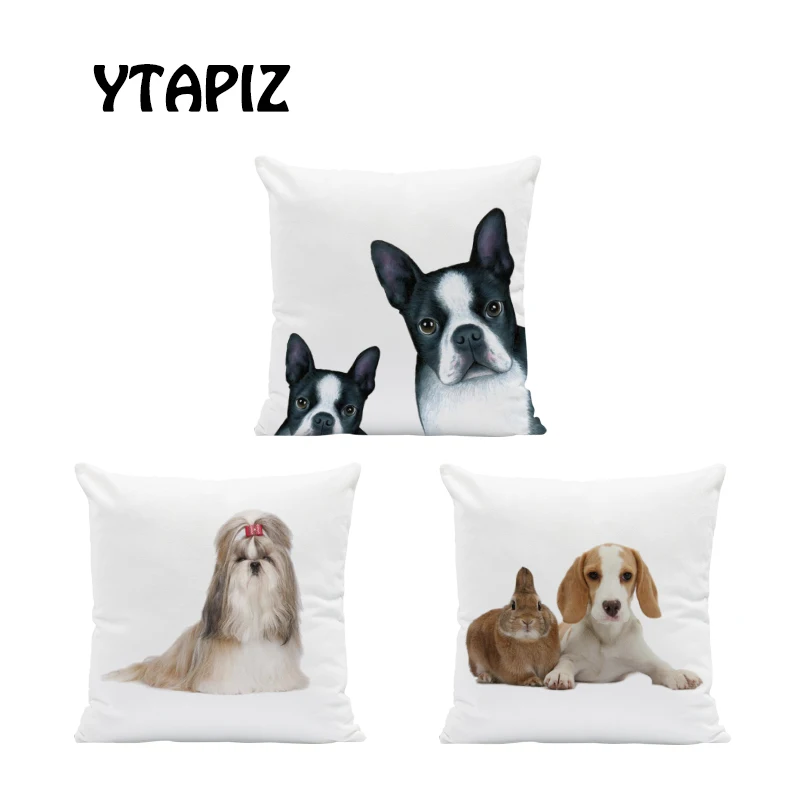 Индивидуальная подушка для собаки чехол Shih Tzu золотистый ретривер бульдог