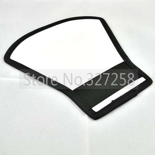 Рассеиватель для вспышки камеры 2 в 1 серебристого/белого цвета софтбокс