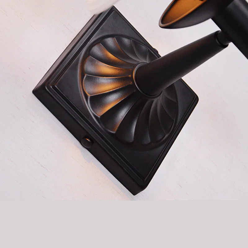 Складские деревенские железные Настенные светильники E14 для спальни сада