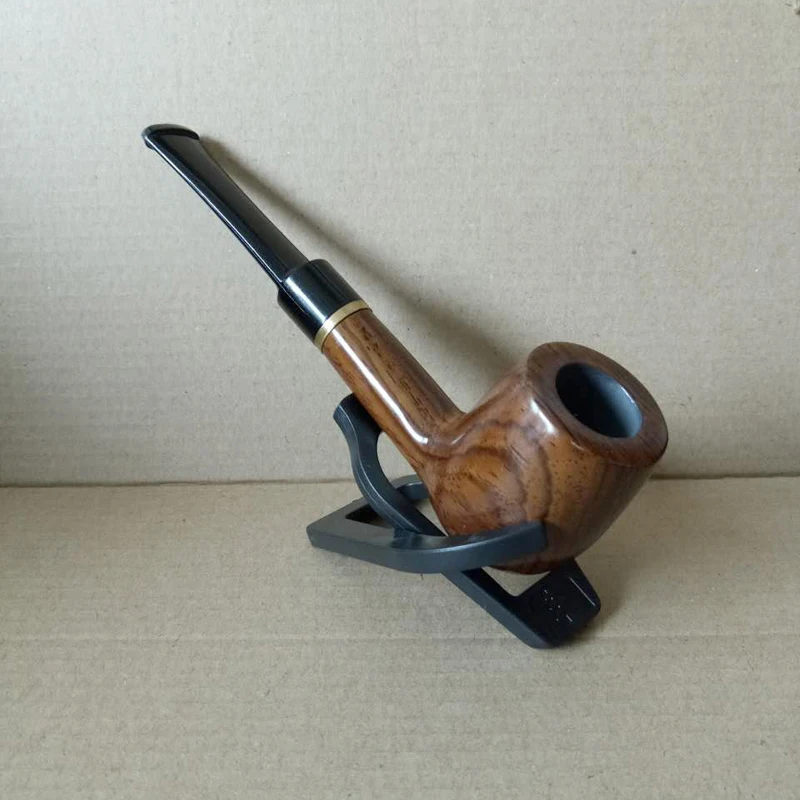 

1 Pcs Wood Pipe Smoking Accessories Handmade Ebony Filter Pipe Tobacco Smoking Accessories Wooden Smoke Cigarette
