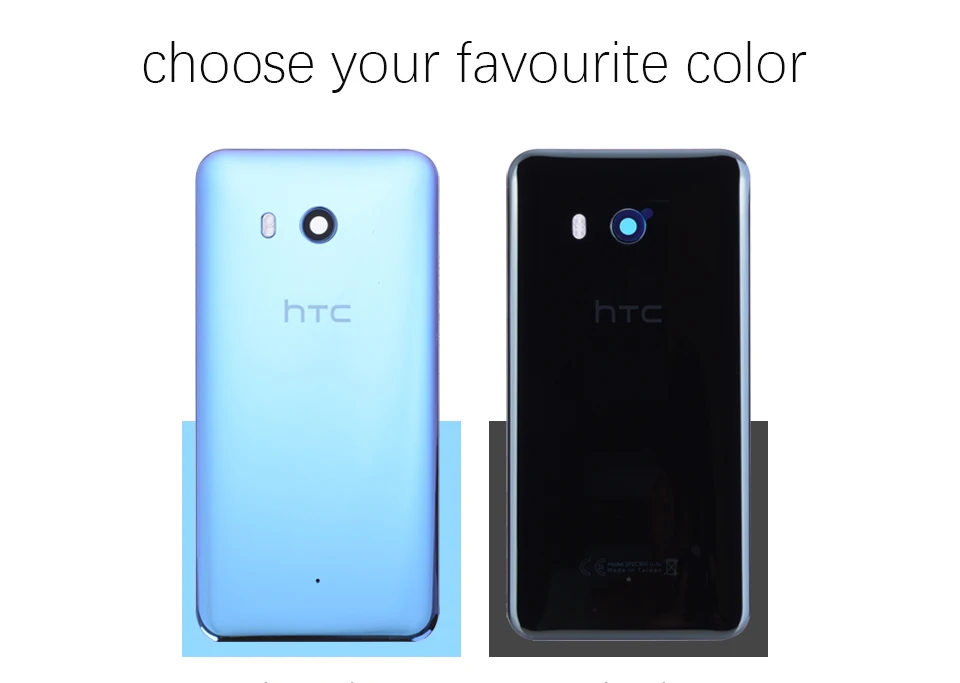 Задняя крышка для HTC U11 U-3w W-1w на батарею черный золотой