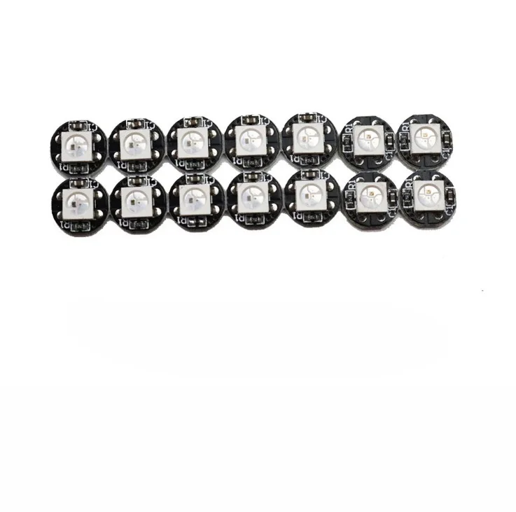 Светодиодный 50~ 1000 шт. 4-контактный WS2812B WS2812 светодиодный(chips On Board) Радиатор 5 V 5050 RGB WS2811 IC встроенный