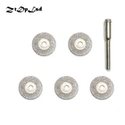 Алмазные режущие диски ZtDpLsd 16 мм, 5 шт., отрезное лезвие для вращающегося инструмента Dremel, абразивный диск, аксессуары для Dremel