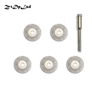 Алмазные режущие диски ZtDpLsd 16 мм, 5 шт., отрезное лезвие для вращающегося инструмента Dremel, абразивный диск, аксессуары для Dremel