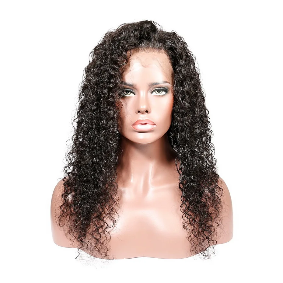 Stema Curly Lace Front Wigs Pre Plucked With Baby Hair Brazilian Remy Human Wig For Black Women 13x4 | Шиньоны и парики