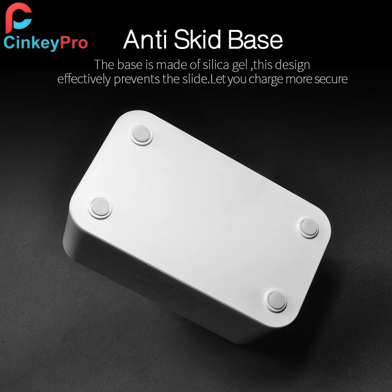 Зарядное устройство CinkeyPro со светодиодным дисплеем 3 порта USB Type C для Samsung iPhone iPad