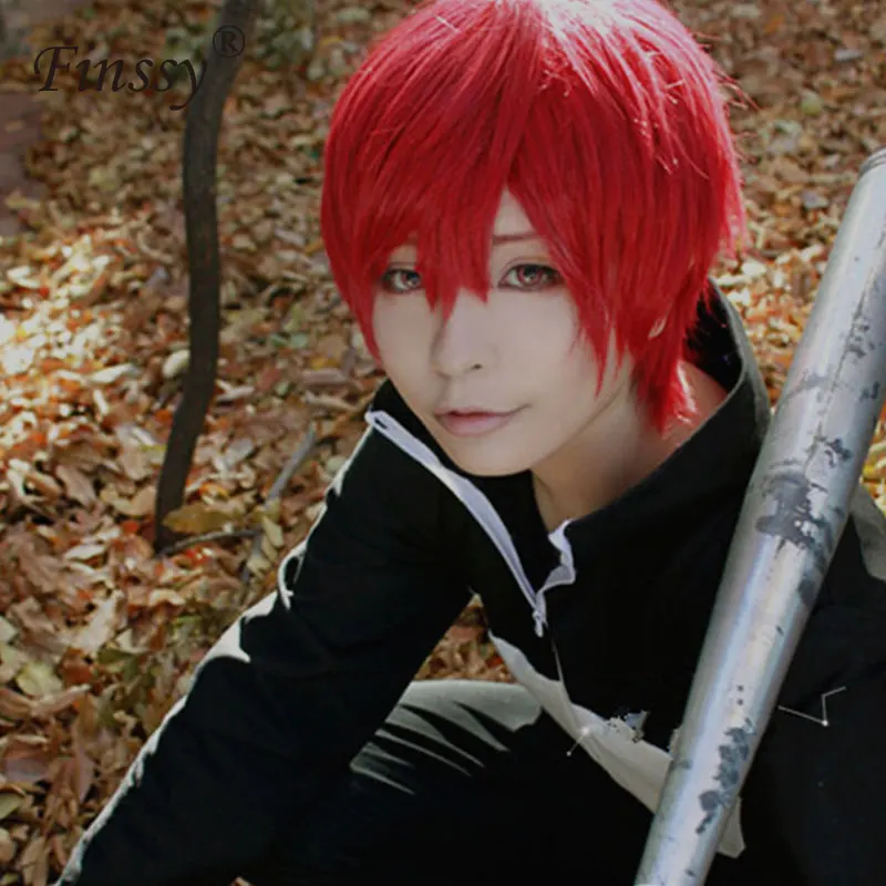 Karma Akabane Akashi Seijuro Sasori короткий костюм для косплея на Хэллоуин парик Термостойкое волокно мужские волосы - Цвет: Красный