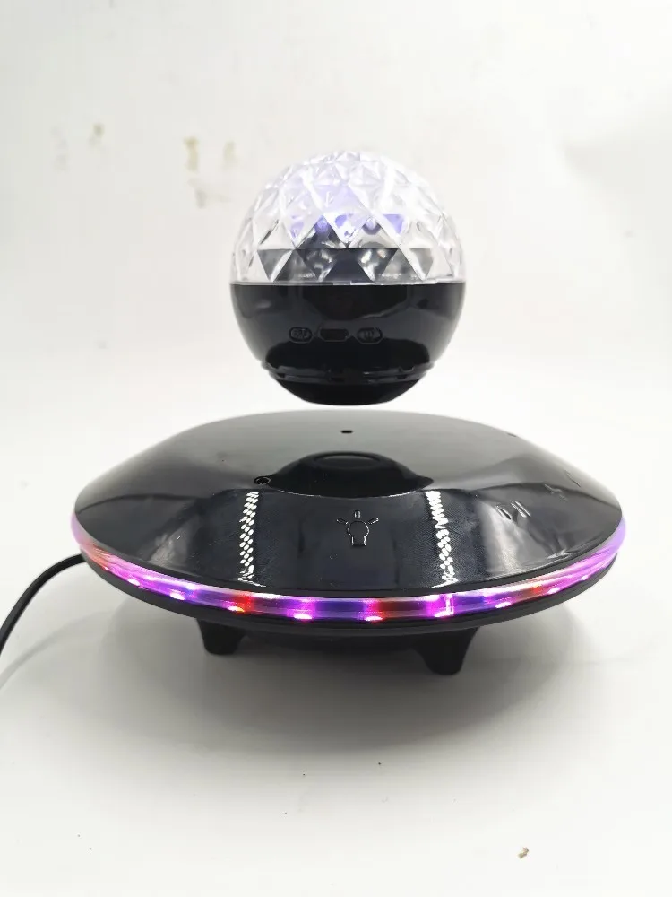 Магнитная левитации светодиодные лампы Bluetooth Динамик красочные Maglev подвеска Bluetooth Динамик бытовой маленький ночник аудио