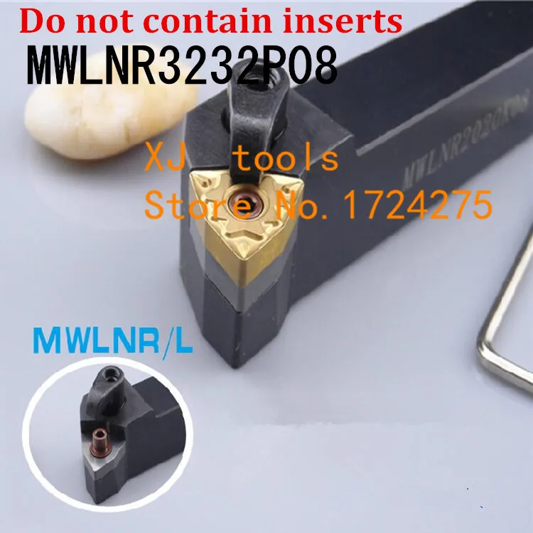 

MWLNR3232P08/ MWLNL3232P08 M-Type CNC Turning Lathe Machine Tools Lathe Cutting Tools External Turning Tool Holder 32*32*170mm