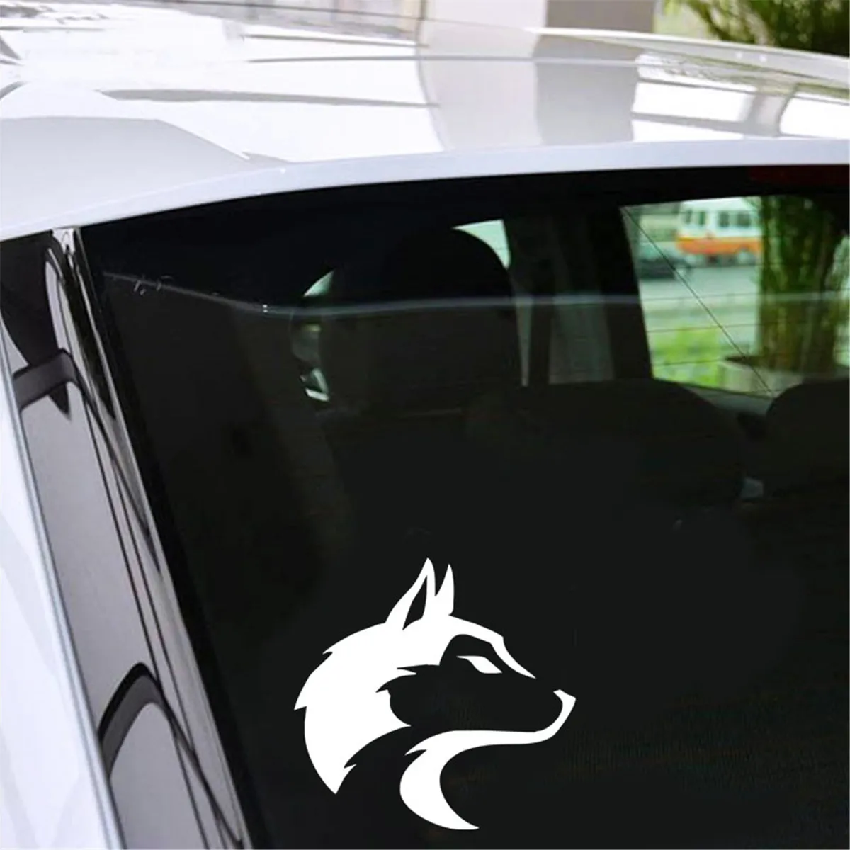 Волчья Голова автомобиля виниловый стикер на окно наклейка Смешные животные
