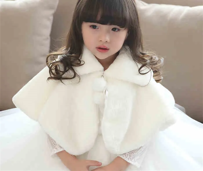 Цвета слоновой кости/Белый 2018 куртки и пальто для маленьких девочек зимние